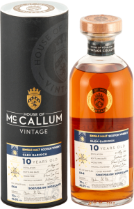 WHISKY MCCALLUM GLEN GARIOCH 10 YO THE AULD ALLIANCE 46,5% 0,7L