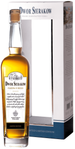 Wódka Dwór Sieraków Starzona w Beczce 40% 0,7l. + karton