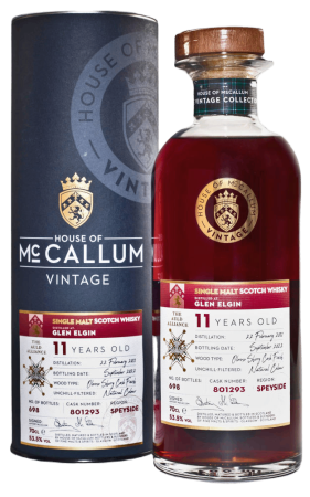 WHISKY MCCALLUM GLEN ELGIN 11 YO THE AULD ALLIANCE 53,5% 0,7L