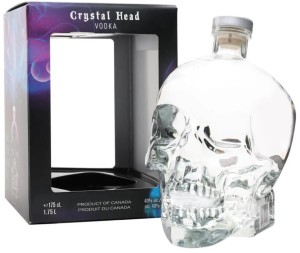Wódka Crystal Head Czaszka 40% 1,75l. + kartonik