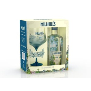 Gin Millhill's London Dry 0,7l. 38% + kieliszek