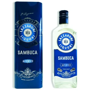 Likier Sambuca Lazzaroni 42% 0,7l + metal box
