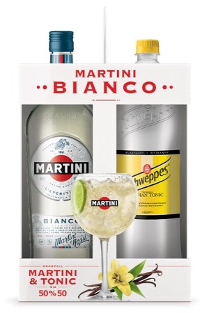 Martini Vermouth Bianco 1l + Tonic 0,85l
