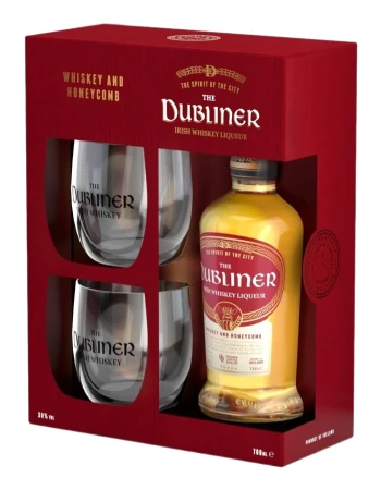 Whiskey Dubliner Liqueur 30% 0,7l. + 2 szklanki