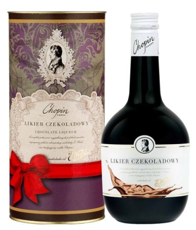 Likier Chopin&Wedel Czekoladowy 18% 0,5l + tuba