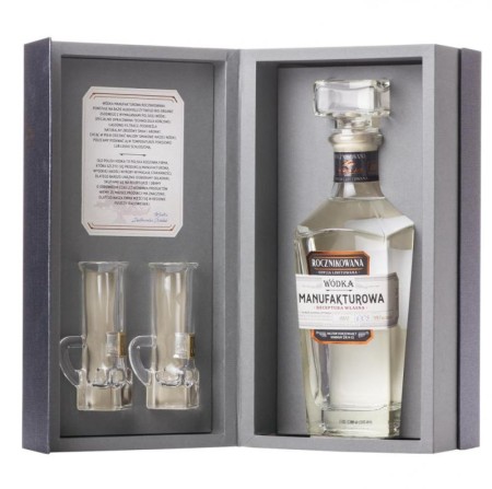 Wódka Smakowa Manufakturowa Rocznikowana 0,7l 46,3% etui+2kiel