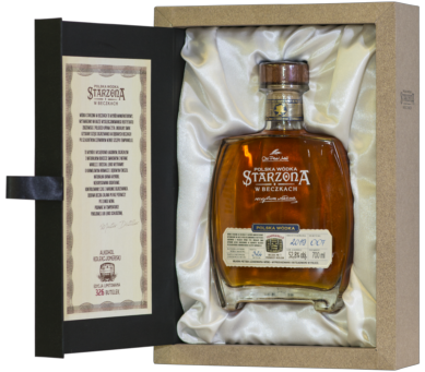 Wódka Polska Starzona w beczkach Assemblage 24 miesiące w beczce po czerwony winie 51,4  0,7 l