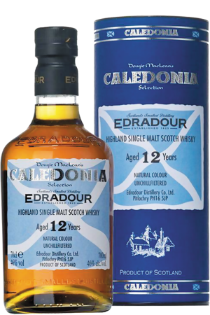 Whisky Edradour 12YO Caledonia 46% 0,7l + tuba