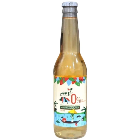 Cydr Dzik bezalkoholowy N/A Jabłko Trawa Cytrynowa 0% 0,33l but