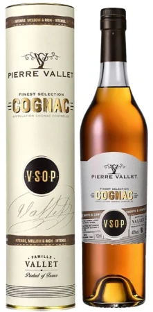 Cognac Pierre Vallet VSOP Millenium 40% 0,7l. + Tuba