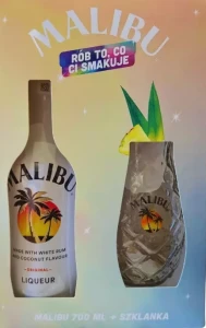 Likier Malibu Original 18% 0,7 l + szklanka