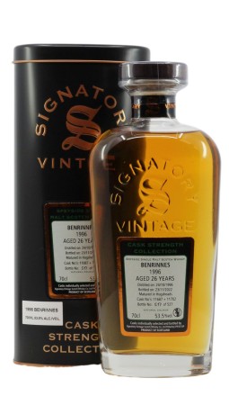 Whisky Benrinnes 1996 26 YO Signatory Vintage 53,5% 0,7l + puszka