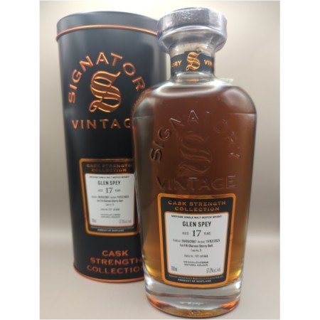 Whisky Glen Spey 17 yo Signatory Vintage 57,3% 0,7 l + tuba