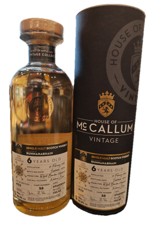 WHISKY MC CALLUM BUNNAHABHAIN 6 YO SINGLE MALT 0,7