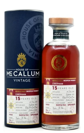 WHISKY MC CALLUM LINKWOOD SINGLE MALT 15 YO 0,7