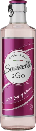 Koktajl winny w stylu frizzante  Sovinello 2 GO Hugo Wildberry 5,5% 0,275l