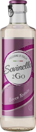 Koktajl winny w stylu frizzante  Sovinello 2 GO Secco Rosato 5,5% 0,275l