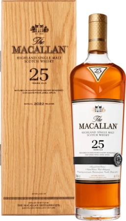Whisky Macallan 25 yo Sherry Oak 2023 release 43% 0,7 l + skrzynka