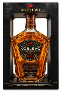 Brandy Koblevo X.O. 8 yo 40% 0,5 l + ramka
